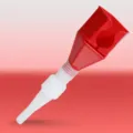 Embudos de plástico rojo con clip para coche moto repostaje aceite motor útil - Rojo