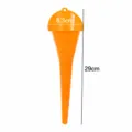 Long spout plastic oil funnel for car motorcycle, large size orange portable funnel tool. - L / Orange