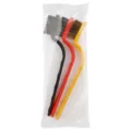 Set de brosses de nettoyage de cuisine avec manches coudés et poils durables. - Grande Brosse de Poêle / Sac OPP