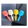 Pelle a nourriture pour animaux en plastique coloree pelle a litiere pour chat durable - Orange