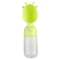 Bouteille d'eau portable pour chien en promenade, gourde de voyage pour animal verte. - Modèle avec réserve d'eau / Vert clair