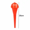 Long spout red plastic oil funnel automotive motorcycle fluid filling tool large size 8.3x29cm - L / Red