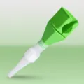 Imbuto per rifornimento olio in plastica verde con design a fibbia per auto e moto - Verde