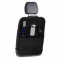 Organizador de respaldo de asiento de coche con bolsillos de malla bolsa negra 1pc - Tres Bolsillos / 1 Pieza/Paquete / Negro