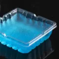 Disposable square ashtray with blue cooling gel, smokeless design for office and car use. - Ashtray with Blue Smoke-Extinguishing Sand