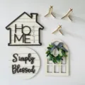 Farmhouse tiered tray decor wooden signs set for home table decoration tier tray display. - Farmhouse 3-Piece Set