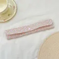 Pink floral tableware storage pouch detail, portable cutlery organizer bag for students. - Floral Plaid Patchwork (64162) / Colorful Floral