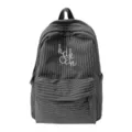 Japanese style plaid large capacity student school backpack, chic grid backpack for daily use. - L / Dark Gray