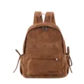 Brauner Wildleder Rucksack mit schicken Schleifenmustern, Schulranzen fuer Maedchen. - Braun