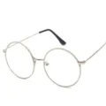 Occhiali da vista rotondi vintage in metallo con aste lavorate per lo stile quotidiano. - Montatura Argento C6