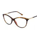 Women Cat Eye TR90 Anti-Blue Light Glasses Tortoise Shell Spring Temple Clear Optical Frame - Tea Leopard Frame