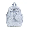 Joli sac à dos étudiant à pois bleu clair cartable pour adolescents loisirs voyage quotidien - Bleu