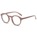 Gafas Luz Azul Redondas Montura Marron Retro Gafas de Vista Ordenador Estilo - Café