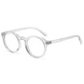 Gafas redondas transparentes luz azul montura clara gafas opticas de moda y estilo. - Gris Transparente