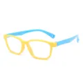 Gafas Antiluz Azul Niños Montura Amarilla Patillas Azules TR90 Óptica Casual - Montura Amarilla Patas Azules
