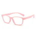 Gafas de luz azul para niños de silicona rosa montura óptica TR90 infantil SKU - Montura Rosa Arena