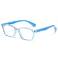 Gafas anti luz azul para ninos con montura transparente y patillas azules opticas - Montura Azul Transparente Patas Azul Claro