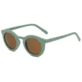 Snoepkleur ronde zonnebril voor kinderen volwassenen groen frame bruine lenzen retro - Groen Frame Thee Lens C7