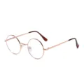 Retro metalen ronde montuur anti-blauwlicht bril, vintage roségold optische bril. - C16 Roségoud Frame Anti-Blauw Licht