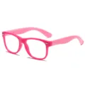 Kinder Blaulichtfilter Brille mit rosa TR90 Gestell für Bildschirmschutz und Alltag. - Roter Rahmen Rosa Bein