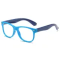 Kinder Blaulichtfilter Brille TR90 Flexible Fassung Anti Blaulicht Computerbrille - Blauer Rahmen Navy Beine