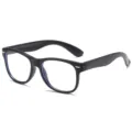 Kinder Blaulichtfilter Brille schwarzer Rahmen leichten Computerbrille fur Jungen Maedchen - Mattschwarz