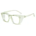 Transparante groene veiligheidsbril met zijkanten anti blauwlicht beschermende bril unisex - TR90 Anti-Blauw Licht Bril (C4) / Transparant Lichtgroen