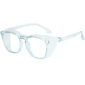 Transparante blauwlichtfilter veiligheidsbril met zijkanten voor oogbescherming model. - Anti-blauw licht veiligheidsbril (C22) / Transparant blauw