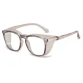 Transparante grijze anti-condens blauwlichtfilter winddichte stofdichte veiligheidsbril - TR90 Anti-Blauw Licht Bril (C1) / Transparant Grijs