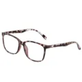 Lunettes anti-lumière bleue carrées avec monture écaille élégante pour le quotidien. - Lentille PC / Monture Léopard Blanc
