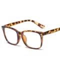 Gafas cuadradas carey con filtro luz azul montura completa estilo minimalista moderno - Estilo Carey Té (C11) / +1.50 Dioptría