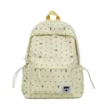 Süßer Schulrucksack Detailansicht mit Punkten, großer Kapazität und schönem Design für Schüler. - Gelb