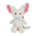 Cute cartoon plush doll backpack for women, soft big ears animal toy backpack with blue bow. - Style One (Large Ear White Rabbit) / L