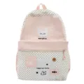Niedliches Katzenstickerei-Detail und farblich abgesetztes Design am modernen Canvas-Rucksack. - Ohne Anhänger / Rosa / L