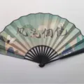 10 Pouces Eventail Pliable Style Chinois Cotes Noires Peinture Paysage Art Asiatique Deco - Élégant Et Charmant