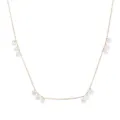 Collier ras du cou en argent S925 plaque or 18K avec zircone cubique scintillante femme - Or