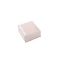Scatola per gioielli in raso rosa per anelli e ciondoli, elegante confezione regalo quadrata. - Scatola Collana in Raso Rosa / Rosa