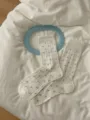 Calzini a tubo medio bianchi con volant in pizzo e pois, stile giapponese per donna. - Taglia unica / Bianco