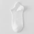 Calzini fantasmino uomo bianchi traspiranti in puro cotone mesh, comodi per estate. - Taglia unica / Bianco