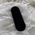 Calzini invisibili neri da donna estate sottili traspiranti corti in cotone comodi. - Taglia unica / Nero