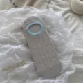 Calzini invisibili estivi da donna, grigio chiaro taglio basso con fiocco grazioso e delicato. - Taglia unica / Grigio