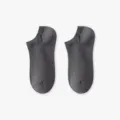 Herren Sommer atmungsaktive kurze Knöchelsocken, dunkelgraue Baumwoll Bootssocken Sport. - Einheitsgröße / Dunkelgrau