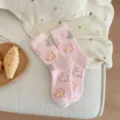 Simpatiche calze invernali soffici in peluche da donna, calze medie calde con stampa di cuccioli. - Taglia unica / Fantasia Con Cani Ovunque