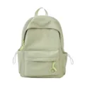 Light green minimalist student backpack for daily commute, lightweight and stylish design. - Without Pendant / Green