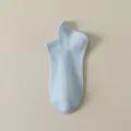 Donne calzini corti tinta unita traspiranti sottili calze basse azzurro chiaro variante - Celeste
