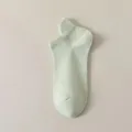Calzini corti tinta unita da donna, variante in cotone traspirante, calze alla caviglia verde menta. - Verde Germoglio
