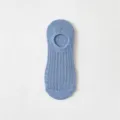 Calzini invisibili estivi da donna in rete traforata sottile azzurro chiaro, design in cotone traspirante. - Taglia unica / Blu scuro