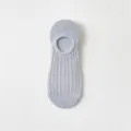 Women's ultra-thin shallow-mouth invisible boat socks with breathable mesh design. - One Size / Gray