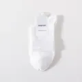 Pure cotton white breathable crew socks for daily comfort, soft and simple basic design. - One Size / White Mesh Crew Socks