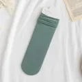 Calzini slouch verdi da donna a metà polpaccio, calzini estivi traspiranti in velluto, stile giapponese. - Verde
